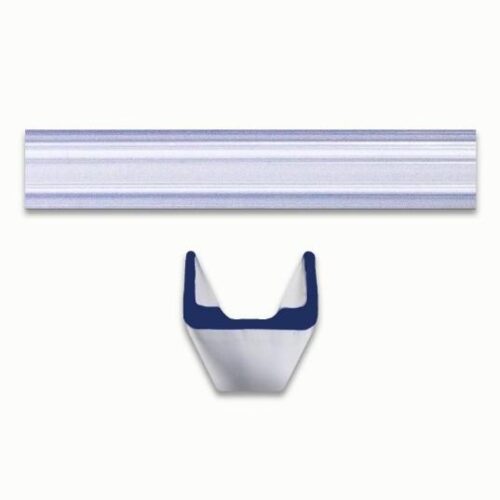 SHADOW-CASTER LED Clear Plastic Strip Mounting Track for AL & Neon, 1 meter