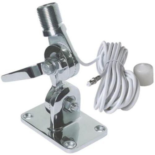 SIMRAD Stainless Steel Quickfit Antenna Mount with Cable for Use with Both 7.9 and 3.3 ft Fiberglass Antennas