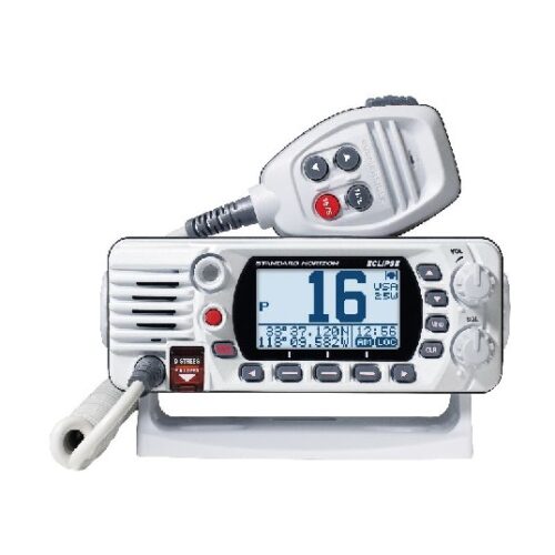 STANDARD HORIZON ECLIPSE WHITE 25W Fixed Mount VHF/GPS with Dot Matrix LCD