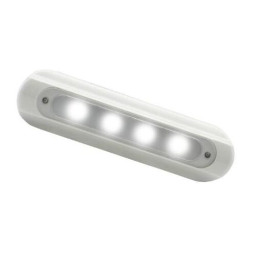 TACO LED DECK LIGHT, FLAT MOUNT WHITE