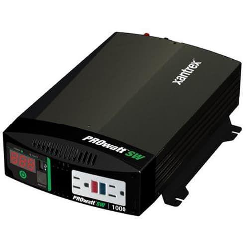 XANTREX PROWATT SW 1000 INVERTER – TRUESINE 1000W, 120AC/12VDC GFCI, USB CHARGER