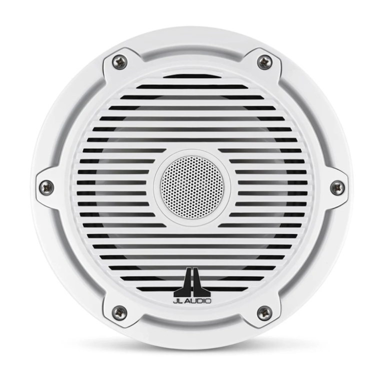 JL Audio® M6 Marine Speakers 6.5″ with White Classic Grille – Marine Speakers | Marine Overhauling Florida