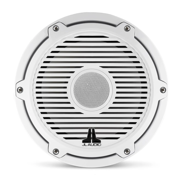 JL Audio® M6 Marine Speakers 8.8″ with Classic White Grille – Marine Speakers | Marine Overhauling Florida