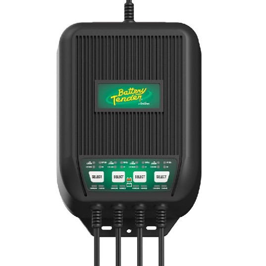 BATTERY TENDER 12 AMP, 12V Selectable – 4 Bank Marine Charger – Communication Antenna | Marine Overhauling Florida