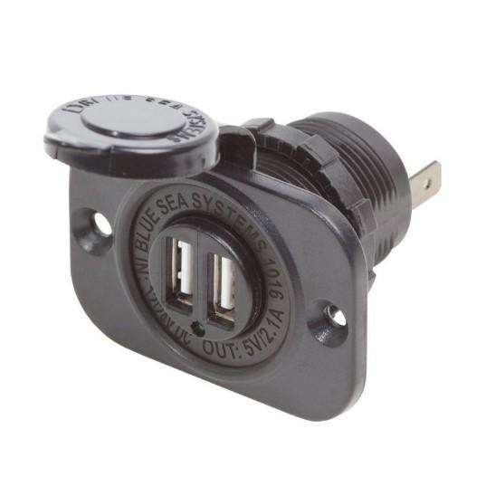 BLUE SEA 12VDC Socket Dual USB Output 5V 2.1A – Electrical | Marine Overhauling Florida