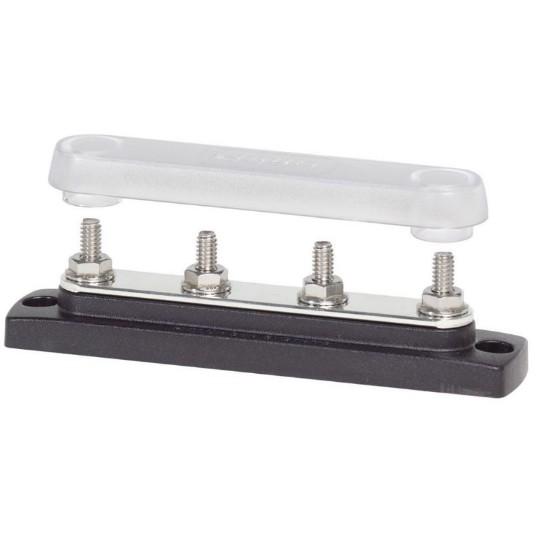 BLUE SEA BusBar 4 x 1/4in-20 Common Bus w/cvr – Busbars & Insulators | Marine Overhauling Florida