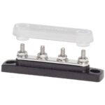 BLUE SEA MiniBus 4 x #10-32 CommonBus w/cvr – Busbars & Insulators | Marine Overhauling Florida