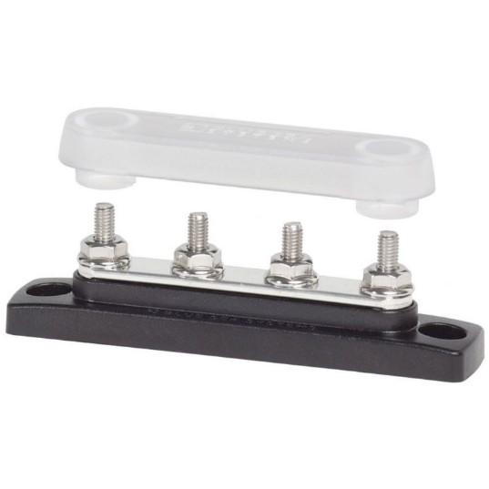 BLUE SEA MiniBus 4 x #10-32 CommonBus w/cvr – Busbars & Insulators | Marine Overhauling Florida