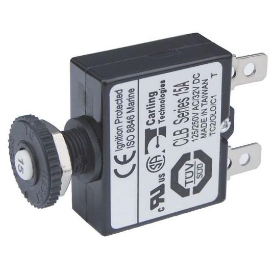 BLUE SEA Circuit Breaker Push Button QC 15A – Circuit Breakers | Marine Overhauling Florida