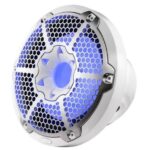DS18 10″ Marine Subwoofer With LED RGB Lights 300 Watts Rms SVC 4-Ohm -White – Entertainment Speakers | Marine Overhauling Florida