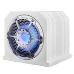 DS18 10″ Marine & Motorsports Subwoofer Box Loaded with Integrated RGB Lights 4 Ohms 700W WHT| NXL-10SUBLD/W – Entertainment Speakers | Marine Overhauling Florida