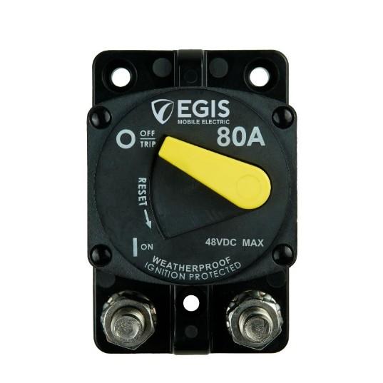 EGIS MOBILE ELECTRIC Circuit Breaker, 87 Series, 80 A, Surface Mount, Retail Pack – Navigation Mounts | Marine Overhauling Florida