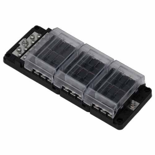 EGIS MOBILE ELECTRIC RT Fuse Block, 18 Pos w/Ground & LED Indication, Bulk – Navigation Accessories | Marine Overhauling Florida