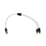 FUSION MS-RCAYF, Male to Dual Female Twisted Shielded RCA Splitter Cable, 0.9 ft – Communication Speakers | Marine Overhauling Florida