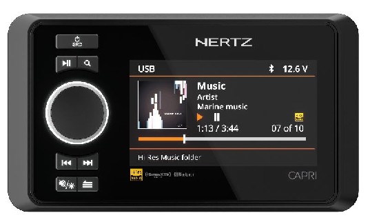 HERTZ AUDIO CAPRI HD1 – REMOTE CONTROL WITH DISPLAY – Entertainment Remotes | Marine Overhauling Florida