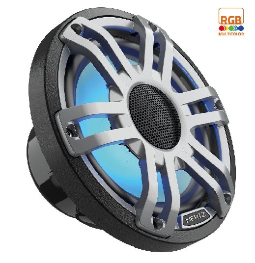 HERTZ AUDIO HMX 6.5 S-LD-G – 6.5″ 4 Ohm SPORTS COAX RGB LED SET – Entertainment Speakers | Marine Overhauling Florida