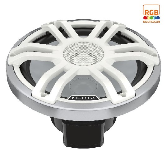 HERTZ AUDIO HMX 8 S-LD-SW – 8″ 4 Ohm SPORTS COAX RGB LED SL-WH – Entertainment Speakers | Marine Overhauling Florida