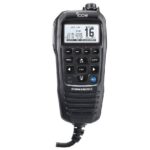 ICOM CommandMic IV with WHITE backlit LCD, in BLACK – VHF Radios | Marine Overhauling Florida