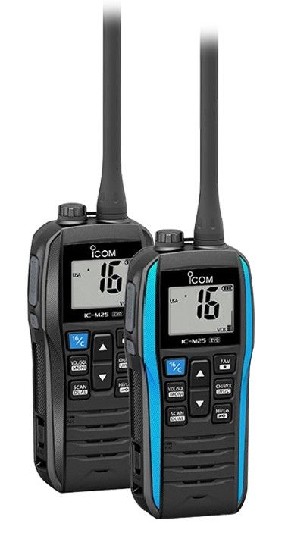 ICOM M25 EVO VHF Handheld – Black – VHF Radios | Marine Overhauling Florida