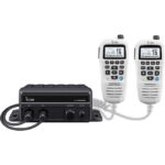 ICOM Black Box Marine VHF Fixed Mount w/WHITE HM-195GB & Two CommandMic Ports – VHF Radios | Marine Overhauling Florida