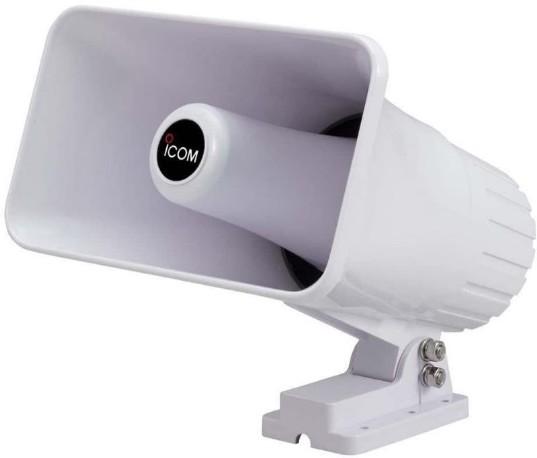 ICOM 40W hailer/speaker for fixed mounts; 4 ohm, extra UV protecting, all stainless steel hardware, heavy duty mounting bracket – Marine Speakers | Marine Overhauling Florida