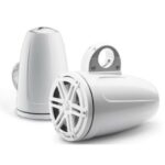 JL AUDIO M3-770ETXV3-GW-S-GW: 7.7″ Tower Speakers, Gloss White Encl., Gloss White Sport Grille, PAIR – Tower Speakers | Marine Overhauling Florida