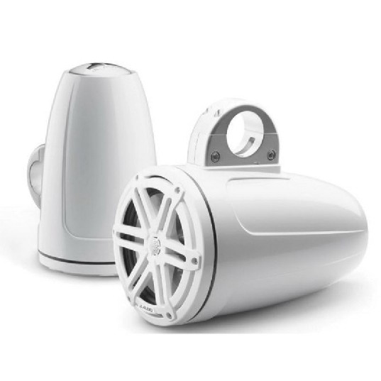 JL AUDIO M3-770ETXV3-GW-S-GW: 7.7″ Tower Speakers, Gloss White Encl., Gloss White Sport Grille, PAIR – Tower Speakers | Marine Overhauling Florida