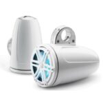 JL AUDIO M3-770ETXV3-GW-S-GW-I: 7.7″ Tower Speakers, Gloss Wht Encl., Gls Wht Sport Grille, RGB LED, PAIR – Tower Speakers | Marine Overhauling Florida