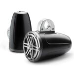 JL AUDIO M3-770ETXV3-SB-S-GM: 7.7″ Tower Speakers, Satin Black Enclosure, Gunmetal Sport Grille, PAIR – Tower Speakers | Marine Overhauling Florida