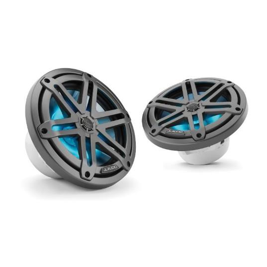 JL AUDIO M3-770X-S-GM-I: 7.7″ Marine Speakers, Sport Grille, Gunmetal, RGB LED Lights, PAIR – Entertainment Speakers | Marine Overhauling Florida