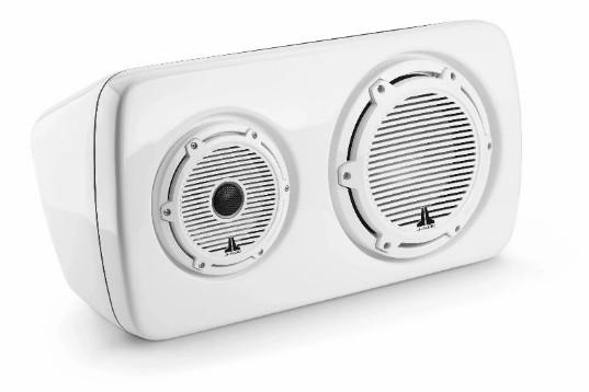 JL AUDIO M6-103EWS-Gw-C-GwGw-L, M6 3-Way, Full-Range Enclosed Speaker Sys., Gloss White, Black Tweeter, Left-Side – Subwoofers | Marine Overhauling Florida
