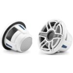 JL AUDIO M6-10W-S-GWGW-4: 10″ Marine Subwoofer Driver, Gloss Trim Ring and White Sport Grille, 4 O – Subwoofers | Marine Overhauling Florida