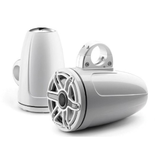 JL AUDIO M6-770ETXV3-GW-S-GWGW: 7.7″ Tower Speakers, Gloss White Sport Grille, PAIR – Tower Speakers | Marine Overhauling Florida
