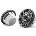 JL AUDIO M6-770X-S-GMTI: 7.7″ Marine Speakers, Sport Grille, Gunmetal Trim Ring, Titanium Grille – Entertainment Speakers | Marine Overhauling Florida