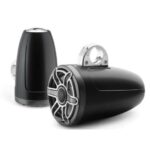 JL AUDIO M6-880ETXV3-SB-S-GMTI: 8.8″ Tower Speakers, Satin Black, Gunmetal Titanium Sport Grille, PAIR – Tower Speakers | Marine Overhauling Florida