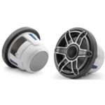 JL AUDIO M6-880X-S-GMTI: 8.8″ Marine Speakers, Sport Grille, Gunmetal Trim, Titanium Grille – Entertainment Speakers | Marine Overhauling Florida