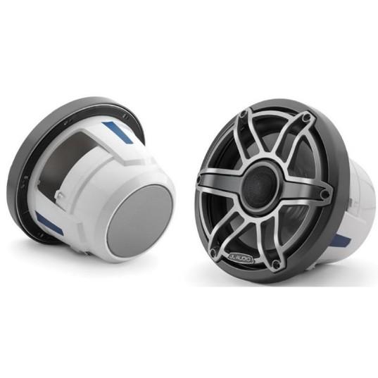JL AUDIO M6-880X-S-GMTI: 8.8″ Marine Speakers, Sport Grille, Gunmetal Trim, Titanium Grille – Entertainment Speakers | Marine Overhauling Florida