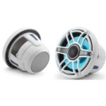 JL AUDIO M6-880X-S-GWGW-I: 8.8″ Marine Speakers ,Gloss White Sport Grille & Trim, RGB LED – Entertainment Speakers | Marine Overhauling Florida
