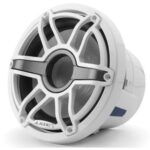 JL AUDIO M6-8IB-S-GWGW-4: 8″ Marine Subwoofer (200W, 4 ohm), Infinite Baffle, Gloss White Sport Grille – Subwoofers | Marine Overhauling Florida