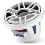 JL AUDIO M6-8IB-S-GWGW-4: 8″ Marine Subwoofer (200W, 4 ohm), Infinite Baffle, Gloss White Sport Grille – Subwoofers | Marine Overhauling Florida