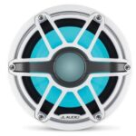 JL AUDIO M6-8IB-S-GWGW-I-4: 8″ Marine Subwoofer (200W, 4 ohm), Infinite Baffle, Sport Grille, RGB LED – Subwoofers | Marine Overhauling Florida