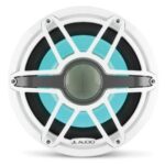 JL AUDIO M7-12IB-S-GWGW-i-4: 12″ Marine Subwoofer, 600W, 4ohm, Gloss White Sport Grille, RGB LED, EACH – Subwoofers | Marine Overhauling Florida