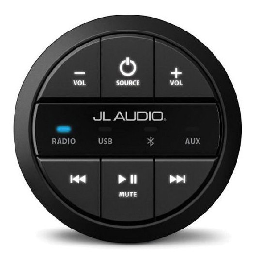 JL AUDIO MMR-20-BE: Black Edition – Round, Non-Display, Wired Remote for MediaMaster® Source Unit – Entertainment Remotes | Marine Overhauling Florida