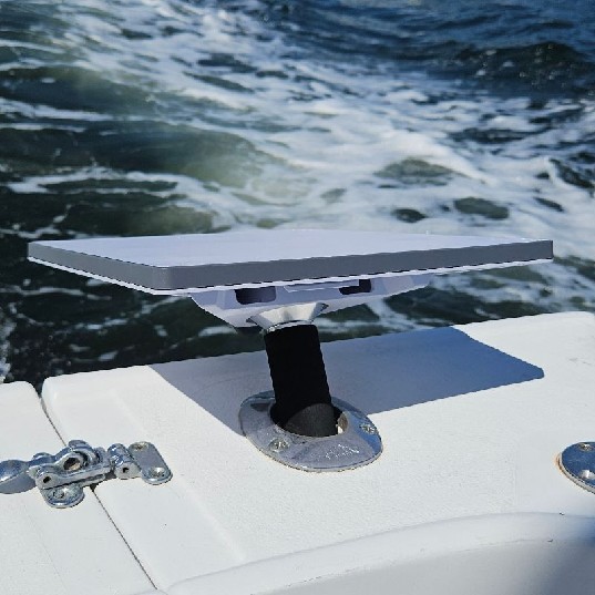 LOCMARINE Marine-Grade Rod Holder Mount for Starlink Mini Antenna – Flat Dish Base |TRVL-ROD – Starlink | Marine Overhauling Florida