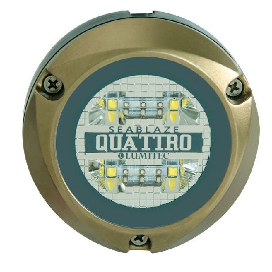 LUMITEC Zambezi Quattro Surface Mount Underwater Light, White/Blue – Lighting | Marine Overhauling Florida