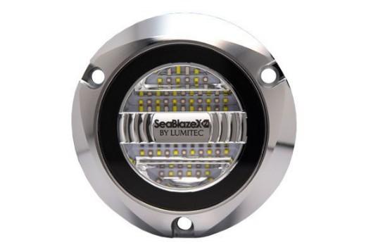 LUMITEC SeaBlaze X2 LED Underwater Light, Chrome, White/Blue – Lighting | Marine Overhauling Florida