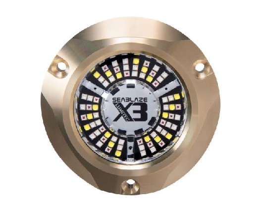 LUMITEC SeaBlaze X3 Underwater Light, Bronze, Spectrum RGBW – Underwater lights | Marine Overhauling Florida