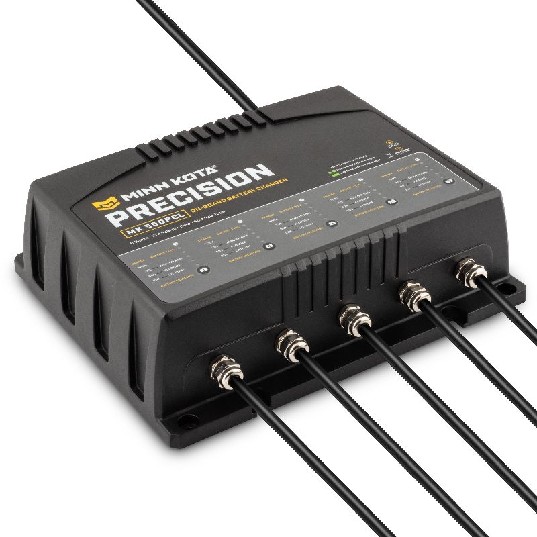 MINN KOTA Precision Charger MK 550 PCL – 5 bank x 10 amps – Communication Antenna | Marine Overhauling Florida