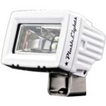 PLASHLIGHTS 20W Low Profile LED Spreader Light – 120 Scene Flood – White Housing – Above water lights | Marine Overhauling Florida