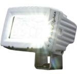PLASHLIGHTS 20W Low Profile LED Spreader Light – 120 Scene Flood – White Housing – Above water lights | Marine Overhauling Florida